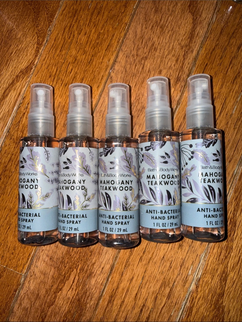 BBW 5pc Mahogany Teakwood Antibacterial hand spray